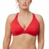 Seafolly F Cup Halter Chilli Red