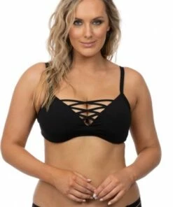 Seafolly Active DD Cup Bralette Black