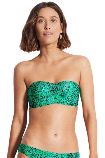 Seafolly Wild Ones Bustier Bandeau Bronze 4 Seafolly Wild Ones Bustier Bandeau Bronze - Image 4