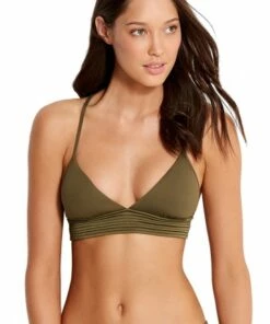 Seafolly Quilted Tri Olive