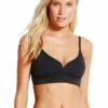 Seafolly Quilted Bralette Black
