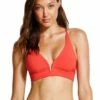 Seafolly Quilted Longline Tri Chilli Red