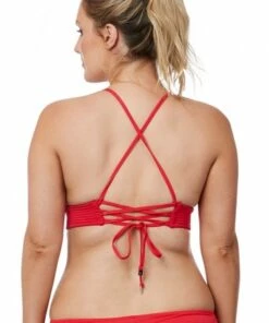 Seafolly Quilted Longline Tri Chilli Red -Cheap Swimweargalore Store sea31006065.645 seafolly quilted longline tri back