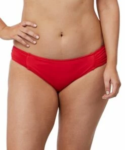 Seafolly Ruched Side Retro Chilli Red