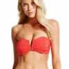 Seafolly Ruched Bandeau Chilli Red