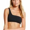 Seafolly Active One Shoulder Bandeau Black