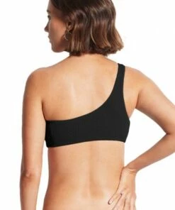 Seafolly Sea Dive One Shoulder Bandeau Jade -Cheap Swimweargalore Store sea31018861.001 seafolly sea dive one shoulder top 2