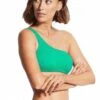 Seafolly Sea Dive One Shoulder Bandeau Jade