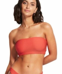 Seafolly Essentials Tube Top White -Cheap Swimweargalore Store sea31034640.846 seafolly essentials tube top 2