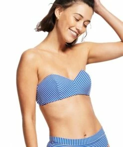 Seafolly Go Overboard Bandeau Cobalt -Cheap Swimweargalore Store sea31133637.439 seafolly go overboard bandeau 1 1