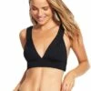 Seafolly Active Banded Tri Bra Black