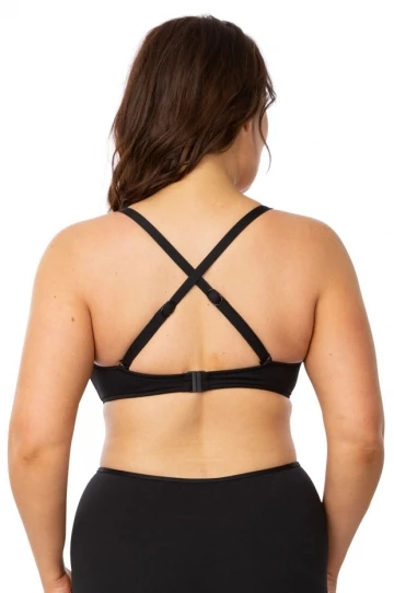 Seafolly Petal Edge D Cup Bralette Black 2 Seafolly Petal Edge D Cup Bralette Black - Image 2