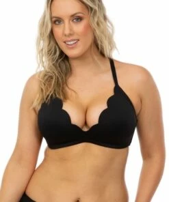 Seafolly Petal Edge D Cup Bralette Black 9 Seafolly Petal Edge D Cup Bralette Black -Cheap Swimweargalore Store sea31163d065 seafolly petal edge d cup bralette 1