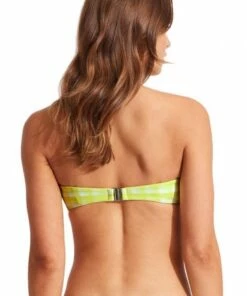 Seafolly Portofino Twist Tie Front Bandeau Black -Cheap Swimweargalore Store sea31187939.339 seafolly portofino twist tie front bandeau 2 1