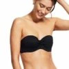 Seafolly Twist Front Bandeau Black