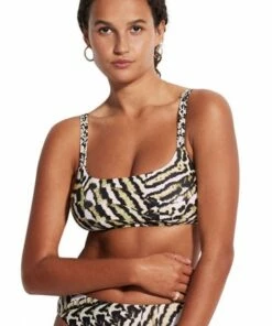 Seafolly Mandalay C/D Tank Bra Olive