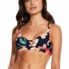 Seafolly Summer Memoirs Twist Front Bralette Indigo