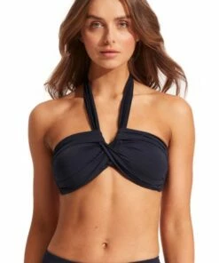 Seafolly Collective Halter Bandeau Black 6 Seafolly Collective Halter Bandeau Black -Cheap Swimweargalore Store sea33816942.440 seafolly collective halter bandeau 1