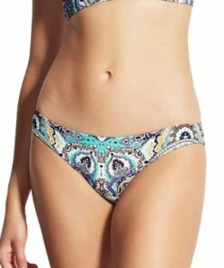 Seafolly Summer Chintz Hipster Antigua Blue