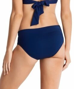 Seafolly Pleated Retro Pant Black -Cheap Swimweargalore Store sea40138065 pleated retro 4