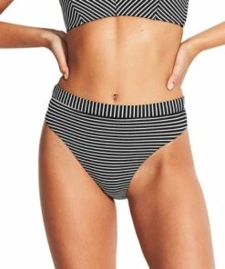 Seafolly Go Overboard High Rise Rio Pant Cobalt -Cheap Swimweargalore Store sea40561637.001 seafolly go overboard high rise rio pant
