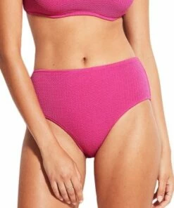Seafolly Sea Dive Wide Side Retro Pant Fuchsia