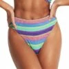 Seafolly Baja Stripe Hi Rise Pant Purple Haze