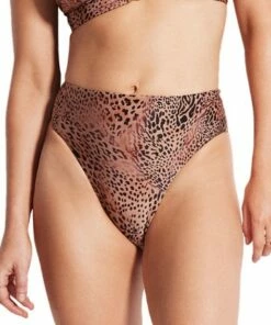 Seafolly Wild Ones Hi Rise Pant Bronze