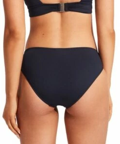 Seafolly Collective Twist Band Hipster Black -Cheap Swimweargalore Store sea44320942.440 seafolly collective twist band hipster 2 1