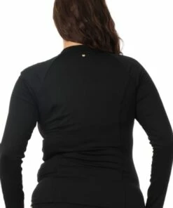 Seafolly Long Sleeve Gold Zip Suntop Black 7 Seafolly Long Sleeve Gold Zip Suntop Black -Cheap Swimweargalore Store sea60267065.001 seafolly long sleeve gold zip suntop back