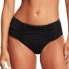 Seafolly Collective Gathered Front Retro Pant Black