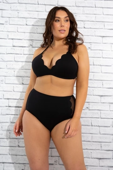 Seafolly Petal Edge D Cup Bralette Black 7 Seafolly Petal Edge D Cup Bralette Black - Image 7