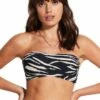 Seafolly Skin Deep Bustier Bandeau Black