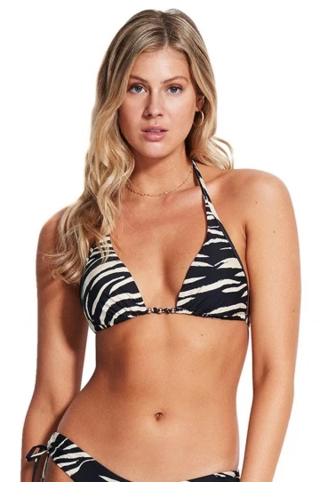 Seafolly Skin Deep Longline Slide Tri Black 1 Seafolly Skin Deep Longline Slide Tri Black