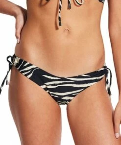 Seafolly Skin Deep Loop Tie Side Pant Black