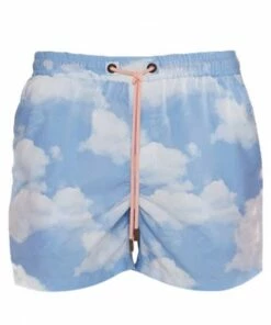 Skwosh Mens Stairway To Skwosh Swim Short Baby Blue