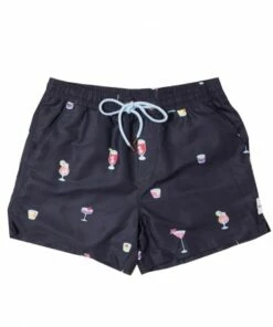 Skwosh Cocktail Party Swim Short Black