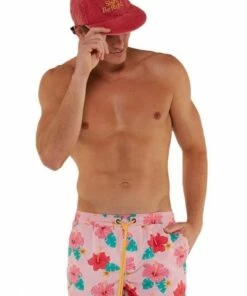 Skwosh Mens Frisky Hibisky 2.0 Boardshort Hibiscus -Cheap Swimweargalore Store skwska106.668 skwosh mens frisky hibisky 2.0 boardshort2