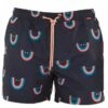 Skwosh Mens Smile More Swim Short Charcoal