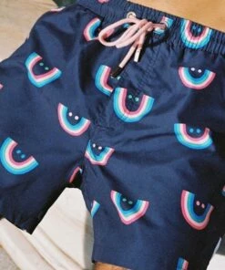 Skwosh Mens Smile More Swim Short Charcoal -Cheap Swimweargalore Store skwska113.010 skwosh mens smile more swim short4