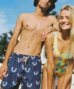 Skwosh Mens Smile More Swim Short Charcoal -Cheap Swimweargalore Store skwska113.010 skwosh mens smile more swim short5