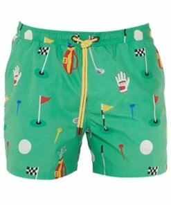 Skwosh Mens In The Hole Swim Short Green