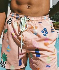 Skwosh Mens Vase Days Swim Short Peach -Cheap Swimweargalore Store skwska116.825 skwosh mens vase days swim short4