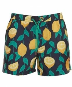 Skwosh Mens Lemon Squeezy Swim Short Charcoal