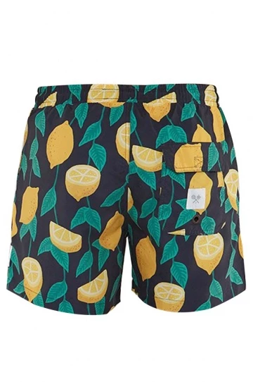 Skwosh Mens Lemon Squeezy Swim Short Charcoal 2 Skwosh Mens Lemon Squeezy Swim Short Charcoal - Image 2