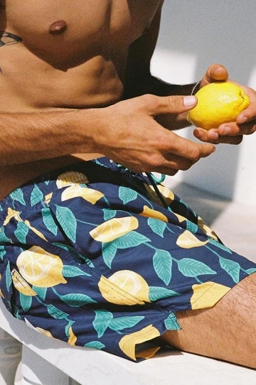 Skwosh Mens Lemon Squeezy Swim Short Charcoal 5 Skwosh Mens Lemon Squeezy Swim Short Charcoal - Image 5
