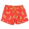 Skwosh Cheetah Margarita Swim Short Red