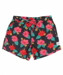 Skwosh Frisky Hibisky Swim Short Black