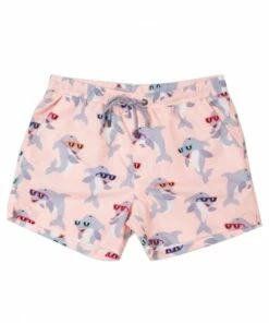 Skwosh Dolphin D-floor Swim Short Coral