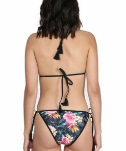 Salty Ink Island Escape Tri Set Black -Cheap Swimweargalore Store slt18570 001 salty ink island escape tri tie side set black b